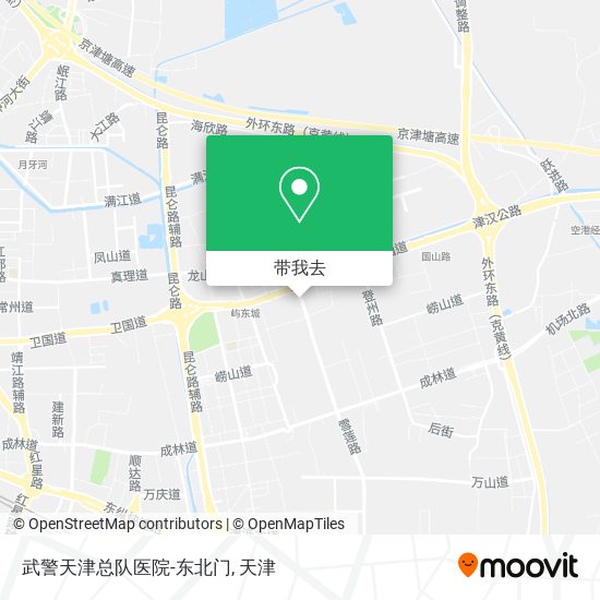 武警天津总队医院-东北门地图