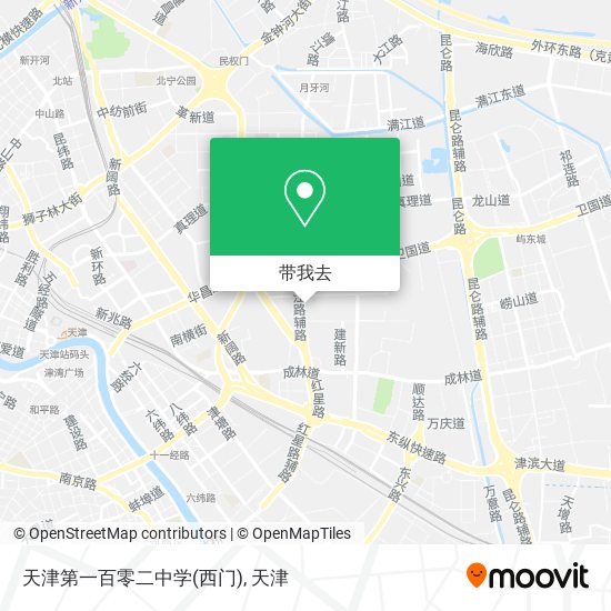 天津第一百零二中学(西门)地图