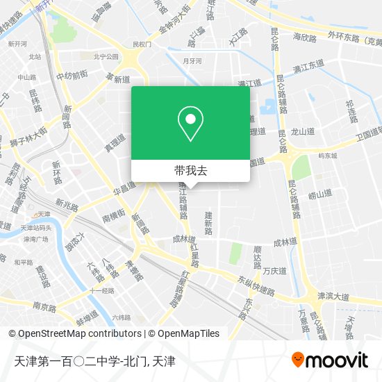 天津第一百〇二中学-北门地图
