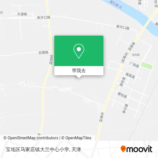 宝坻区马家店镇大兰中心小学地图