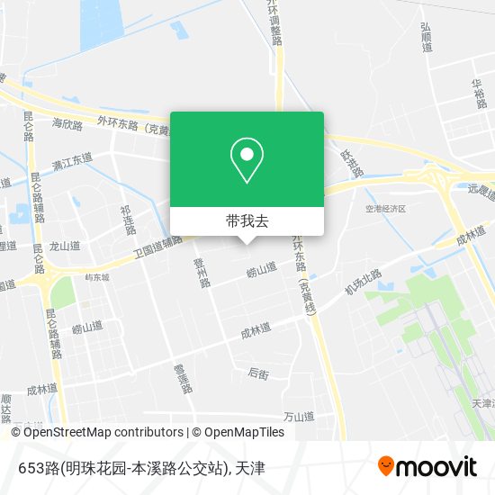 653路(明珠花园-本溪路公交站)地图