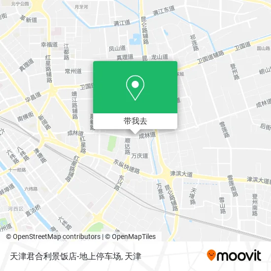 天津君合利景饭店-地上停车场地图