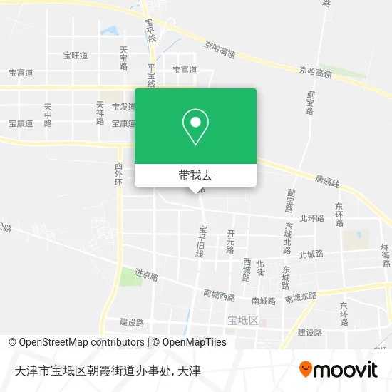 天津市宝坻区朝霞街道办事处地图