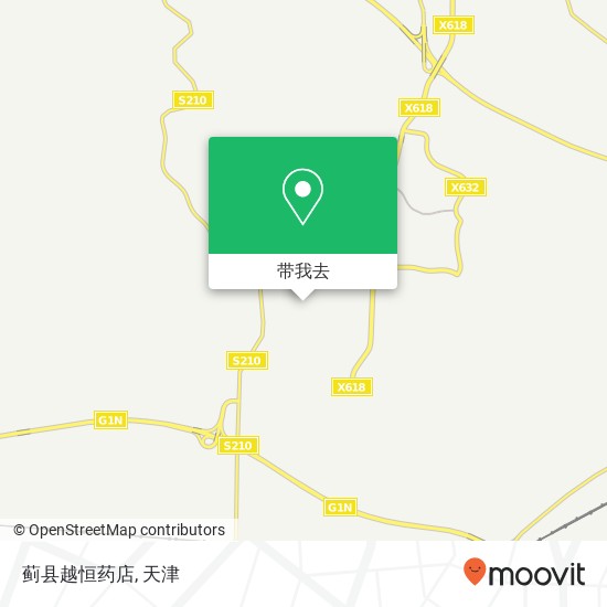 蓟县越恒药店地图