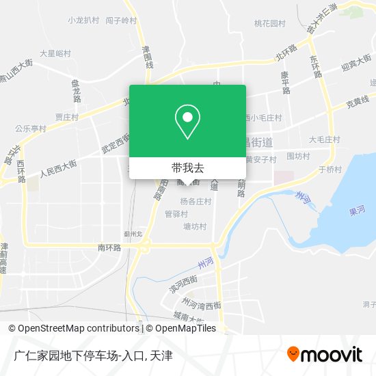 广仁家园地下停车场-入口地图
