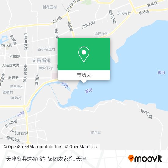 天津蓟县道谷峪轩辕阁农家院地图