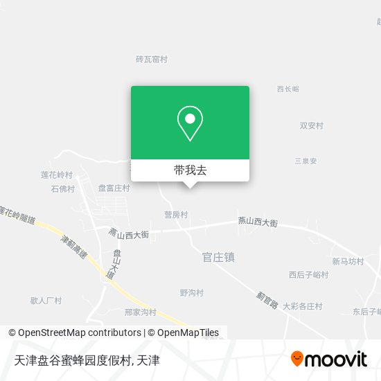 天津盘谷蜜蜂园度假村地图
