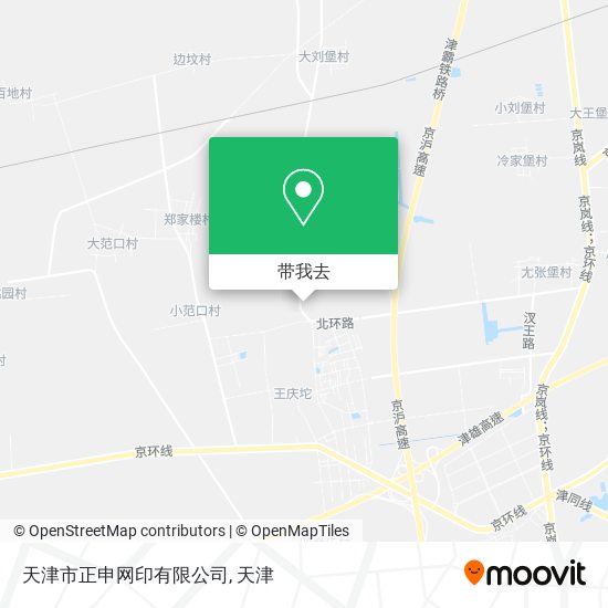 天津市正申网印有限公司地图