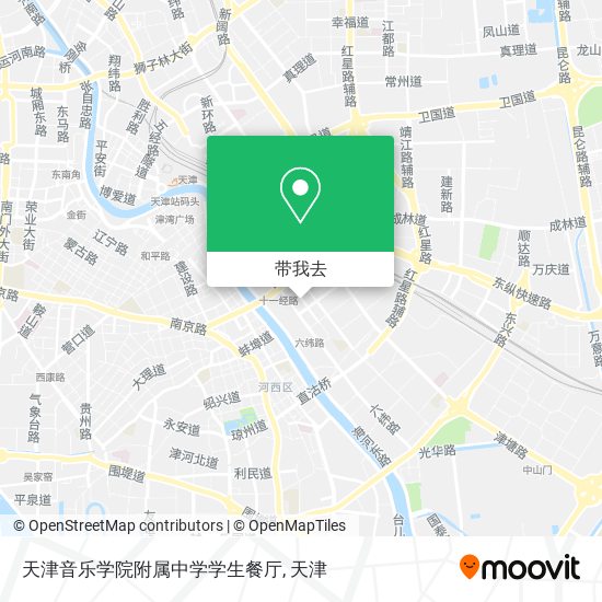 天津音乐学院附属中学学生餐厅地图
