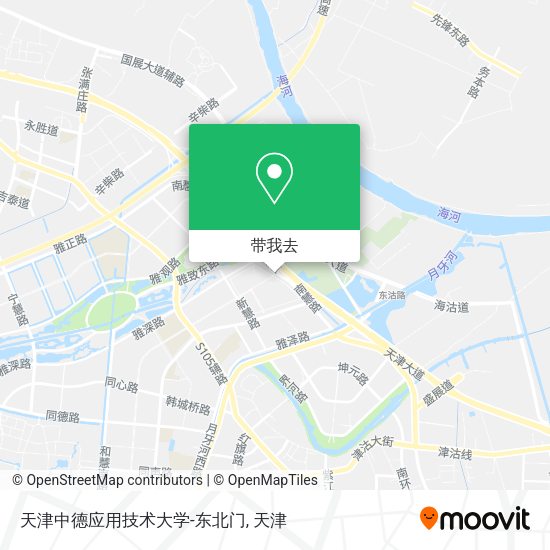 天津中德应用技术大学-东北门地图