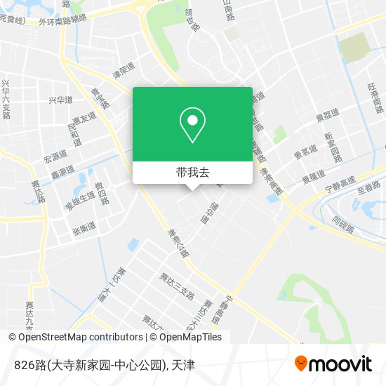 826路(大寺新家园-中心公园)地图