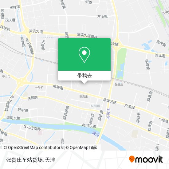 张贵庄车站货场地图