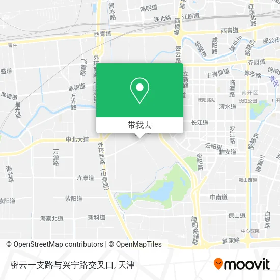 密云一支路与兴宁路交叉口地图