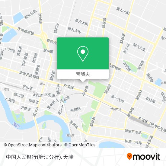 中国人民银行(塘沽分行)地图