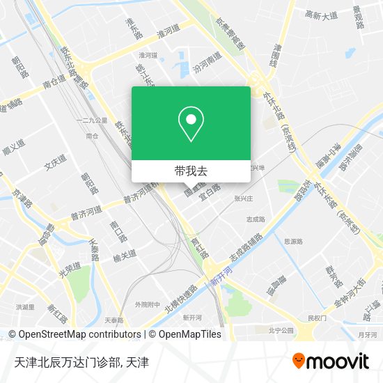 天津北辰万达门诊部地图