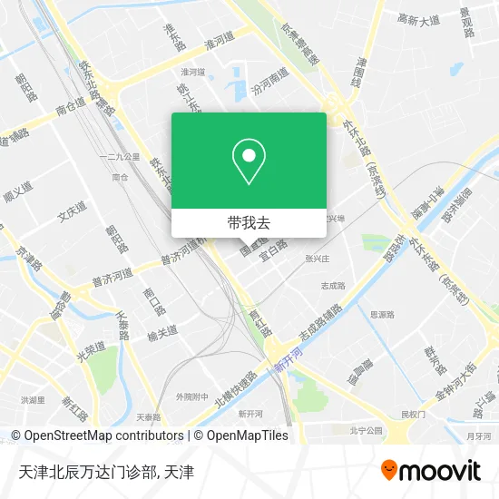 天津北辰万达门诊部地图