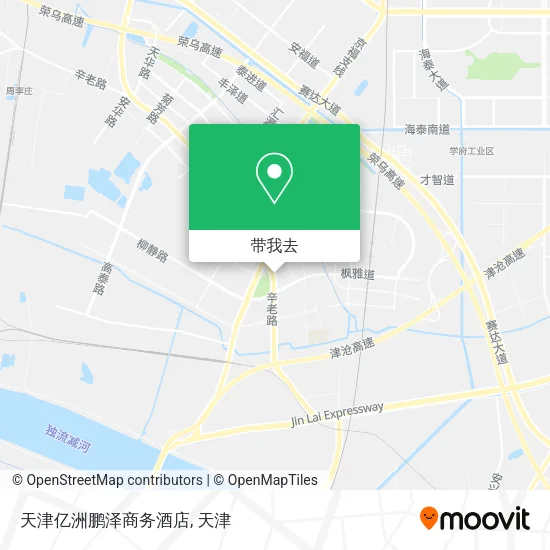 天津亿洲鹏泽商务酒店地图