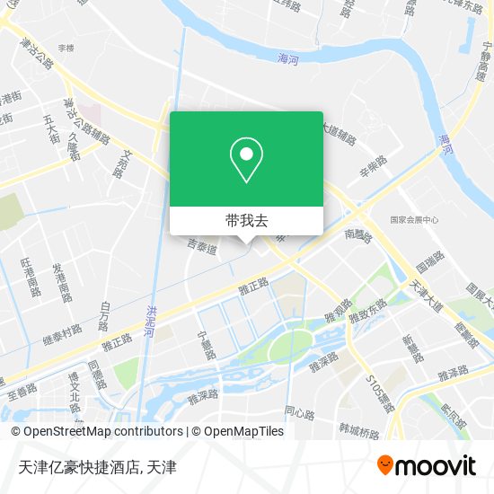 天津亿豪快捷酒店地图