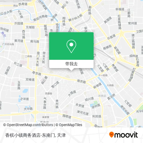 香槟小镇商务酒店-东南门地图