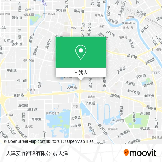 天津安竹翻译有限公司地图