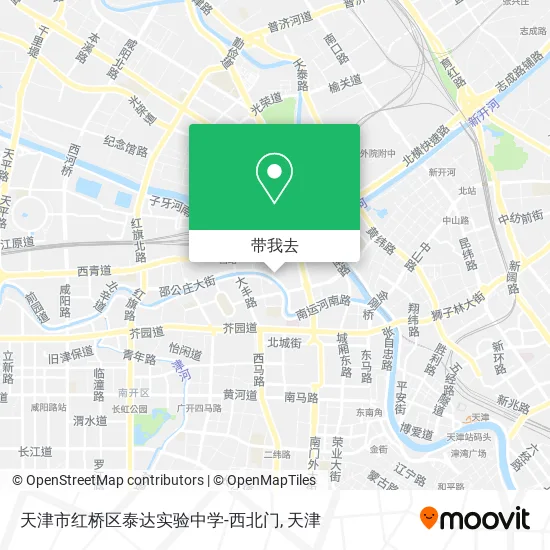 天津市红桥区泰达实验中学-西北门地图