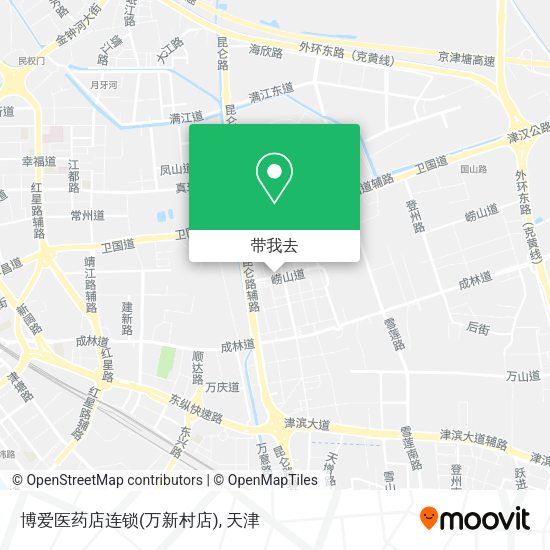 博爱医药店连锁(万新村店)地图