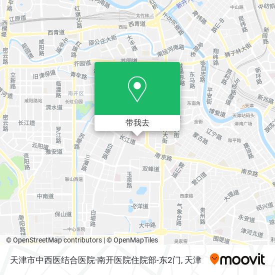 天津市中西医结合医院·南开医院住院部-东2门地图