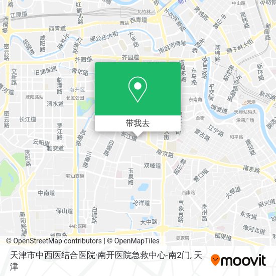 天津市中西医结合医院·南开医院急救中心-南2门地图