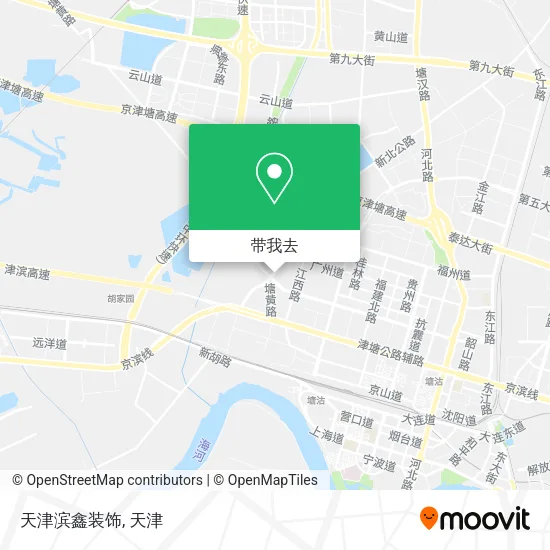 天津滨鑫装饰地图