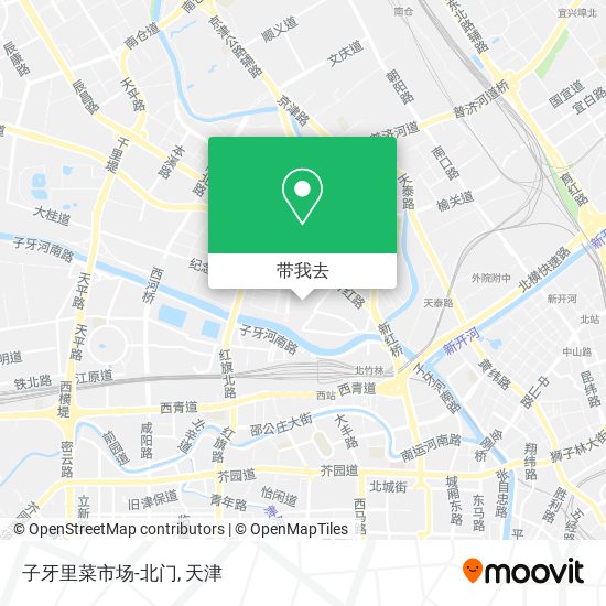 子牙里菜市场-北门地图