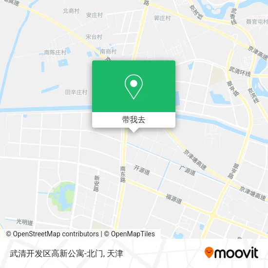 武清开发区高新公寓-北门地图