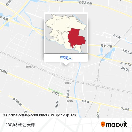 军粮城街道地图