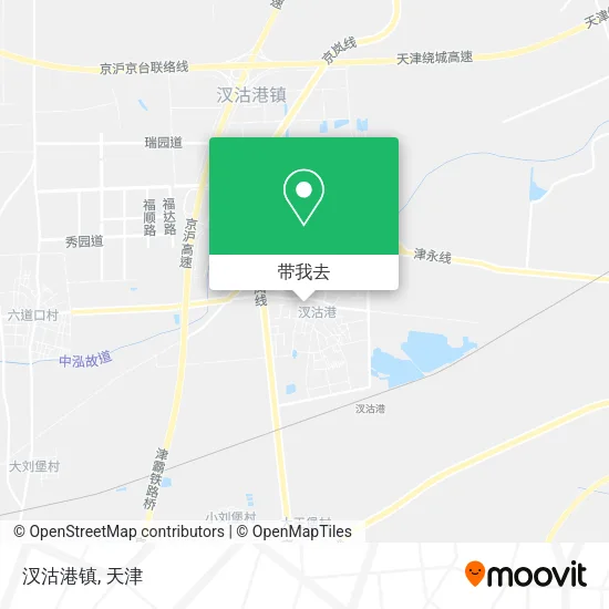 汊沽港镇地图