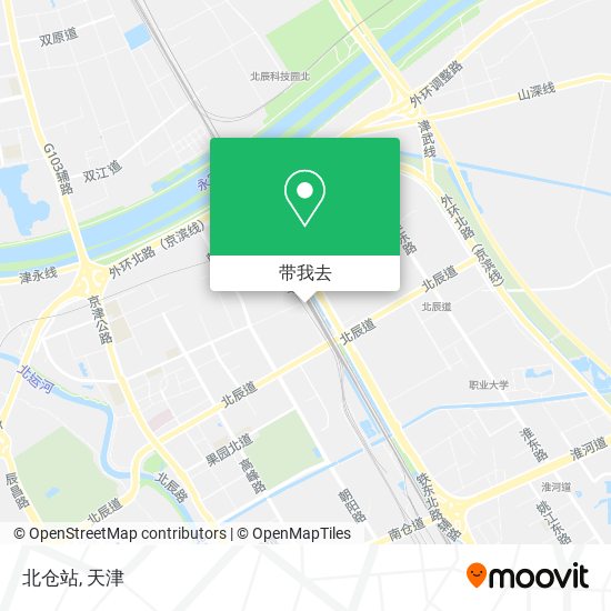 北仓站地图