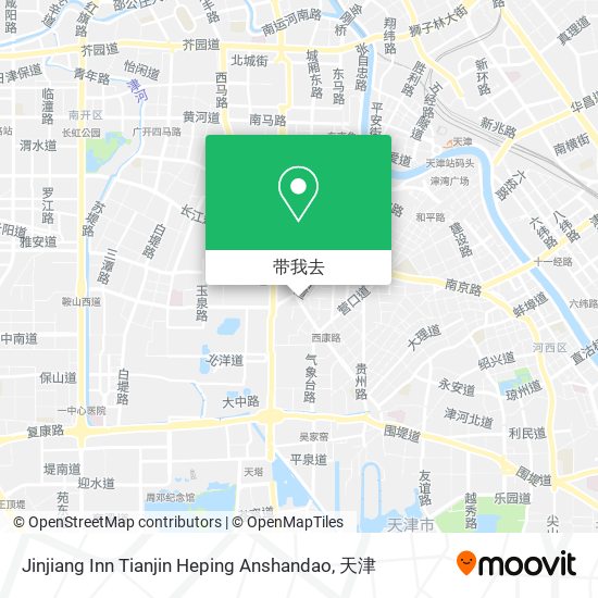 Jinjiang Inn Tianjin Heping Anshandao地图