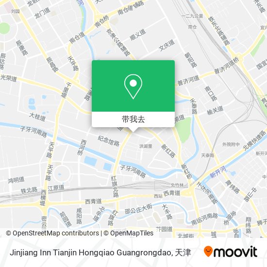 Jinjiang Inn Tianjin Hongqiao Guangrongdao地图