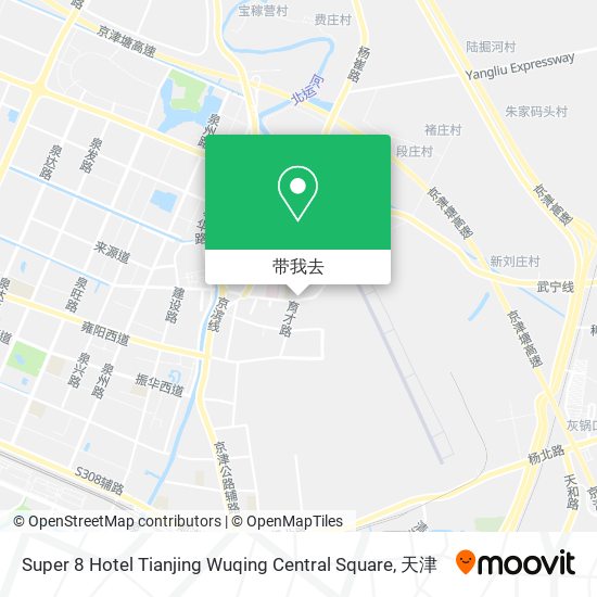 Super 8 Hotel Tianjing Wuqing Central Square地图