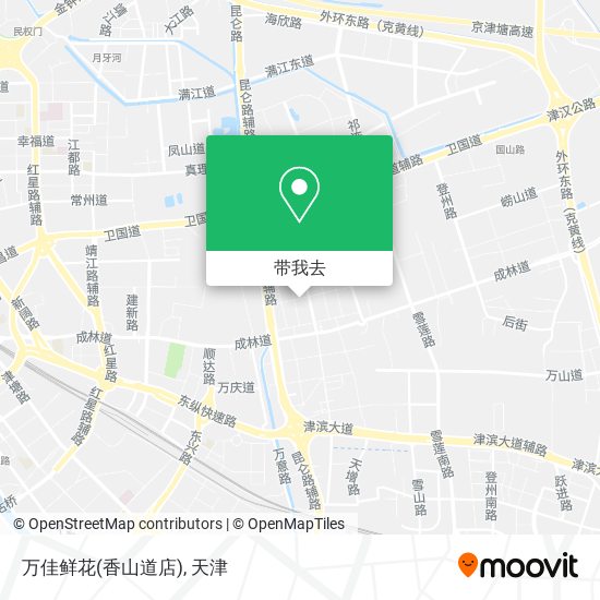 万佳鲜花(香山道店)地图