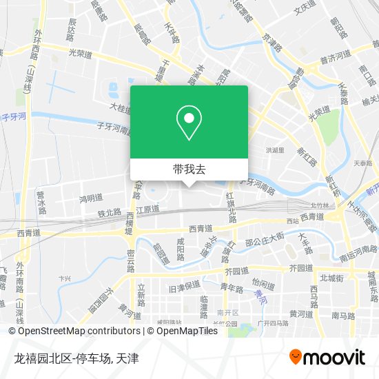 龙禧园北区-停车场地图