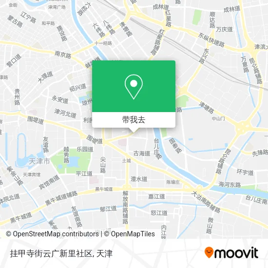 挂甲寺街云广新里社区地图