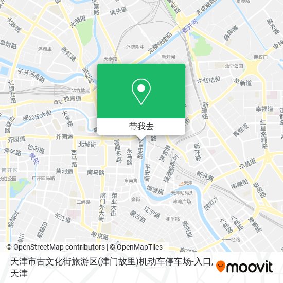 天津市古文化街旅游区(津门故里)机动车停车场-入口地图