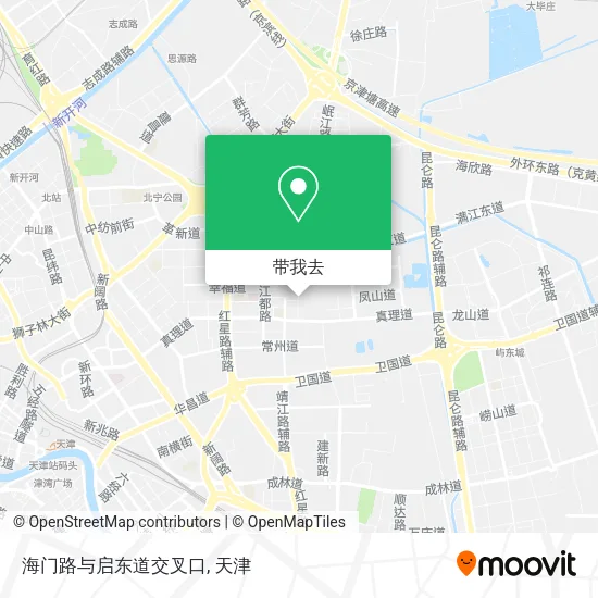 海门路与启东道交叉口地图