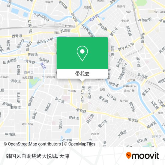 韩国风自助烧烤大悦城地图