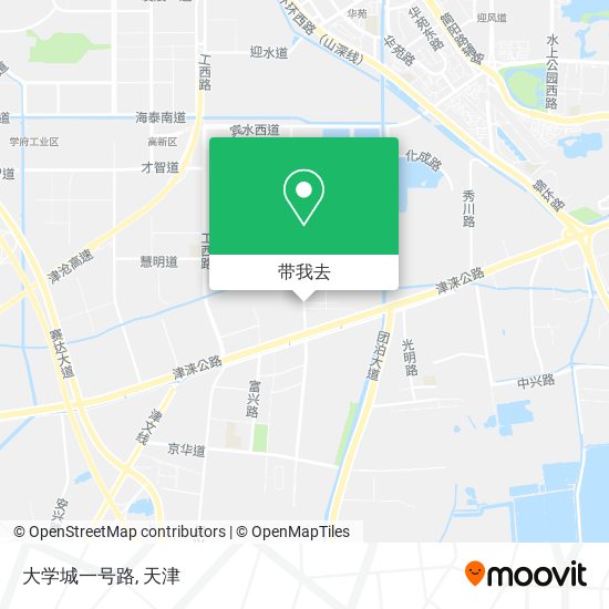 大学城一号路地图