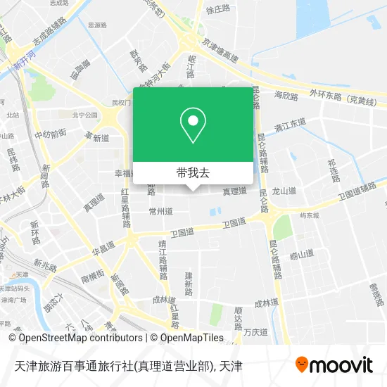 天津旅游百事通旅行社(真理道营业部)地图
