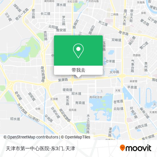天津市第一中心医院-东3门地图