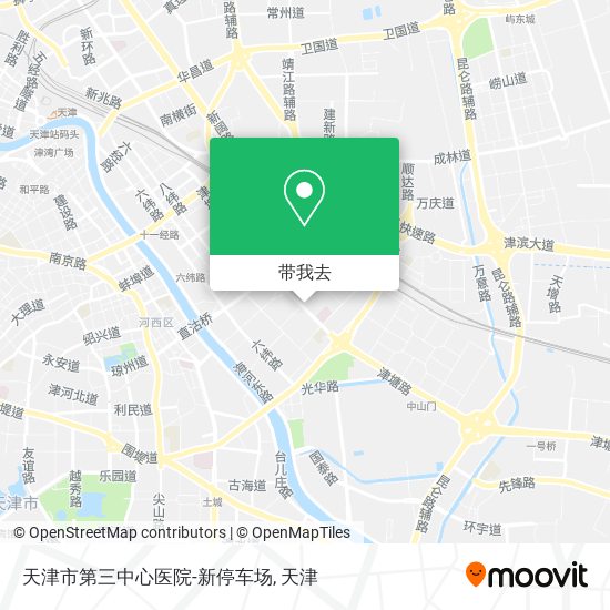 天津市第三中心医院-新停车场地图