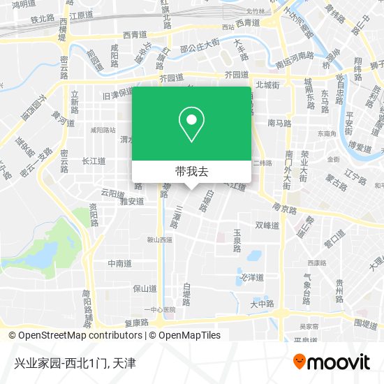 兴业家园-西北1门地图