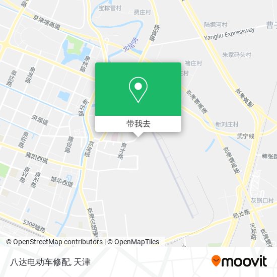 八达电动车修配地图