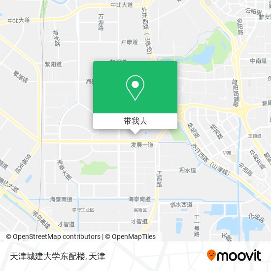 天津城建大学东配楼地图
